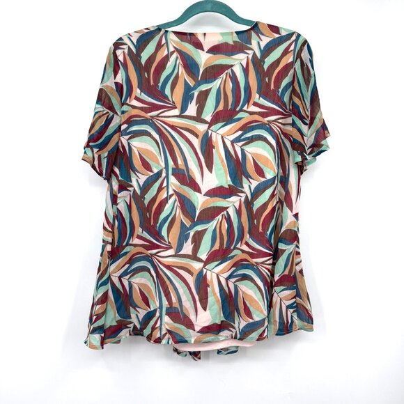 Lane Bryant Relaxed Square-Neck Top With Trim Detail woman’s size 18/20 - Picture 8 of 12